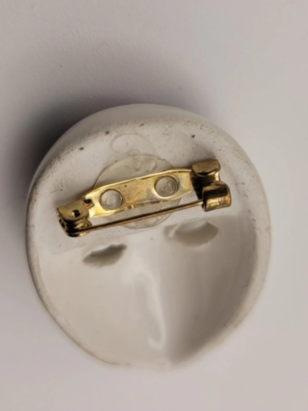 Vintage Ceeamic Theatrical Face Mask Pin